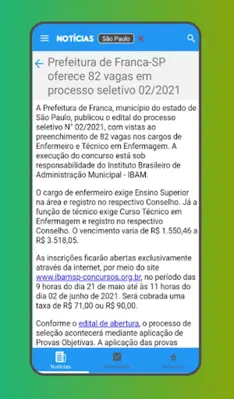 Confira Concursos android App screenshot 4